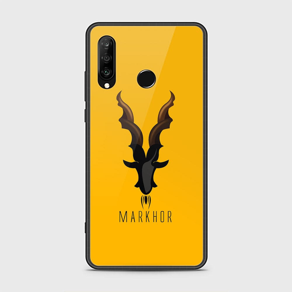 Huawei P30 lite Cover - Markhor Series - HQ Ultra Shine Premium Infinity Glass Soft Silicon Borders Case