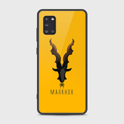 Samsung Galaxy A31 Cover - Markhor Series - HQ Ultra Shine Premium Infinity Glass Soft Silicon Borders Case