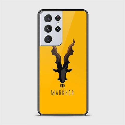 Samsung Galaxy S21 Ultra 5G Cover - Markhor Series - HQ Ultra Shine Premium Infinity Glass Soft Silicon Borders Case