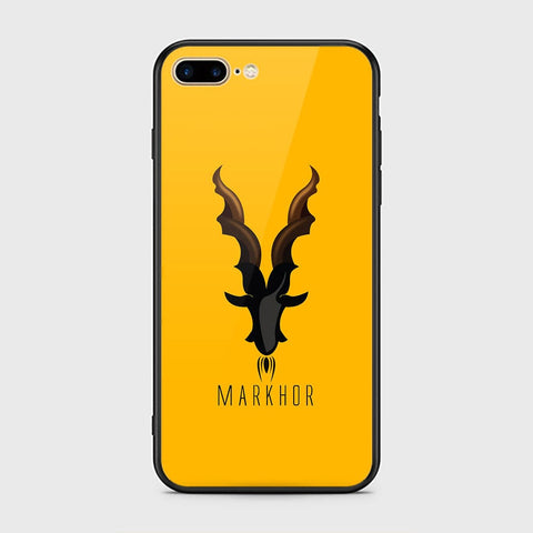 iPhone 8 Plus / 7 Plus Cover - Markhor Series - HQ Ultra Shine Premium Infinity Glass Soft Silicon Borders Case