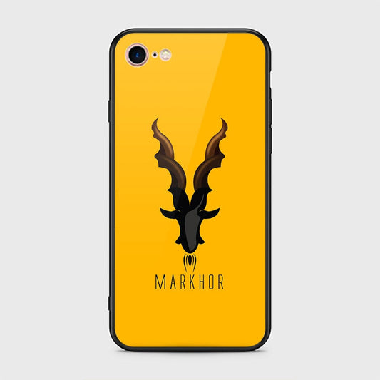 iPhone 8 / 7 Cover - Markhor Series - HQ Ultra Shine Premium Infinity Glass Soft Silicon Borders Case