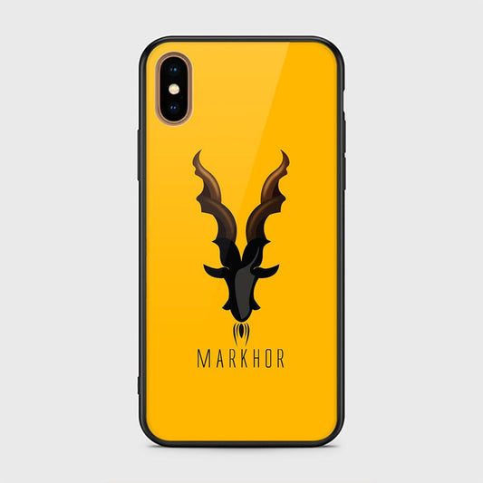 iiPhone XS / X Cover - Markhor Series - HQ Ultra Shine Premium Infinity Glass Soft Silicon Borders Case