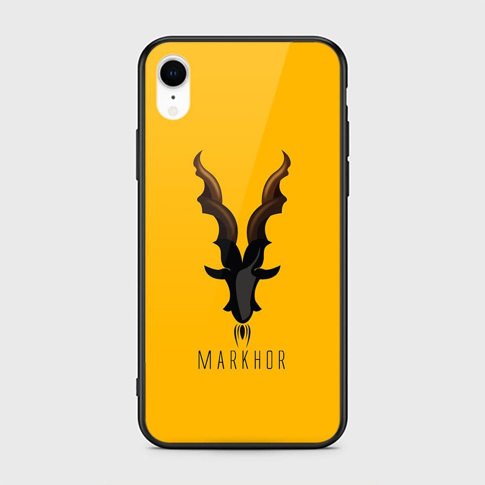 iPhone XR Cover - Markhor Series - HQ Ultra Shine Premium Infinity Glass Soft Silicon Borders Case