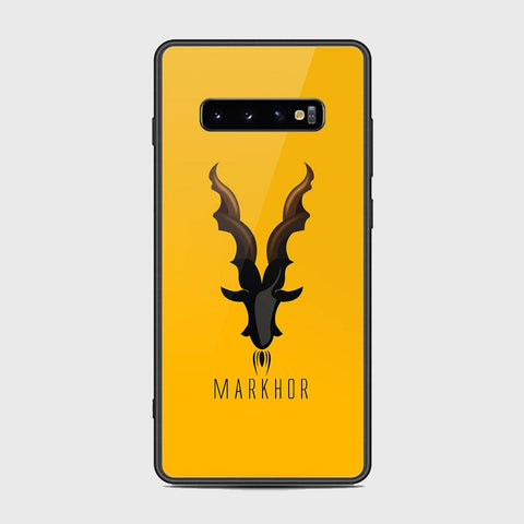 Samsung Galaxy S10 Plus Cover - Markhor Series - HQ Ultra Shine Premium Infinity Glass Soft Silicon Borders Case