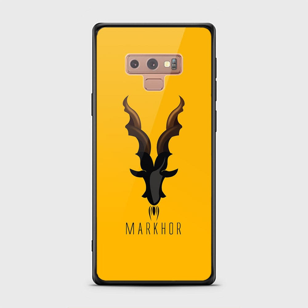 Samsung Galaxy Note 9 Cover - Markhor Series - HQ Ultra Shine Premium Infinity Glass Soft Silicon Borders Case (Fast Delivery) (H)