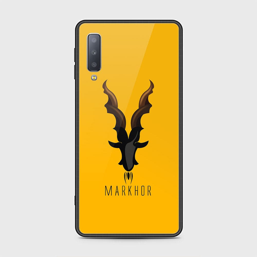 Samsung Galaxy A7 2018 Cover - Markhor Series - HQ Ultra Shine Premium Infinity Glass Soft Silicon Borders Case