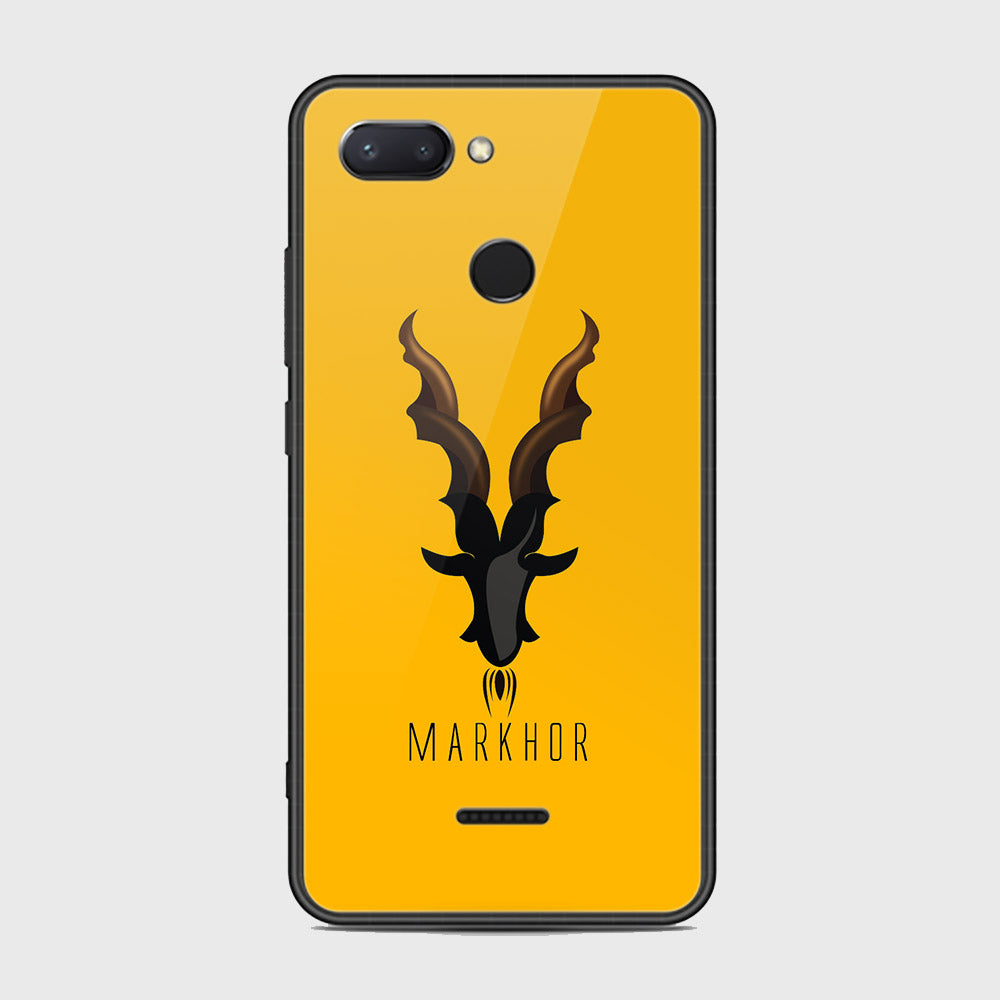 Xiaomi Redmi 6 Cover - Markhor Series - HQ Ultra Shine Premium Infinity Glass Soft Silicon Borders Case