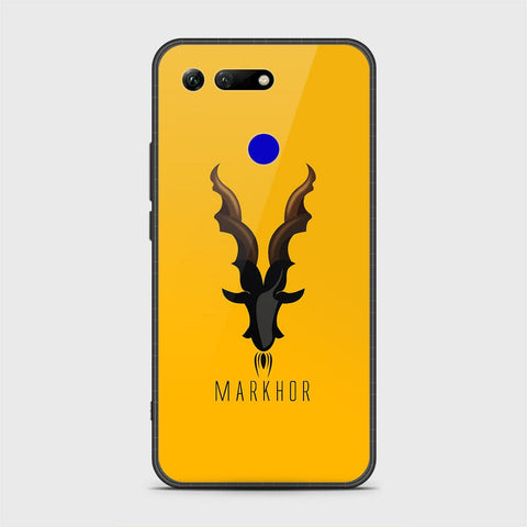 Huawei Honor View 20 Cover - Markhor Series - HQ Ultra Shine Premium Infinity Glass Soft Silicon Borders Case