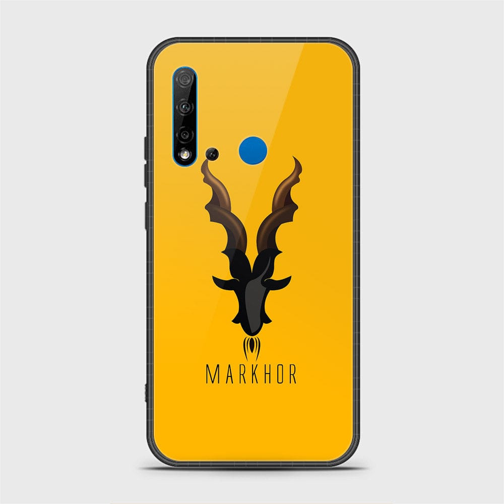 Huawi P20 Lite 2019 Cover - Markhor Series - HQ Ultra Shine Premium Infinity Glass Soft Silicon Borders Case