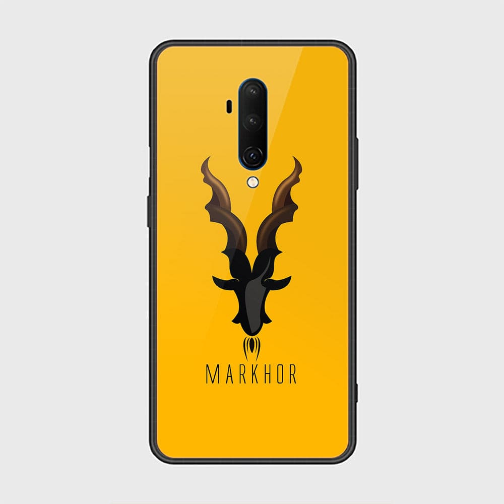 OnePlus 7T Pro Cover - Markhor Series - HQ Ultra Shine Premium Infinity Glass Soft Silicon Borders Case