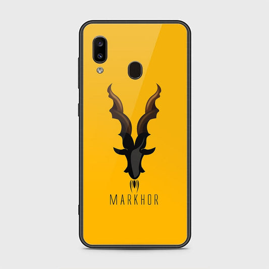 Samsung Galaxy A20 Cover - Markhor Series - HQ Ultra Shine Premium Infinity Glass Soft Silicon Borders Case