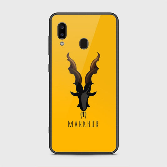 Samsung Galaxy A30 Cover - Markhor Series - D32 - HQ Ultra Shine Premium Infinity Glass Soft Silicon Borders Case ( Fast Delivery )