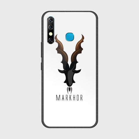 Infinix Hot 8 Cover- Markhor Series - HQ Ultra Shine Premium Infinity Glass Soft Silicon Borders Case