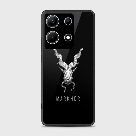 Infinix Note 30 Cover- Markhor Series - HQ Ultra Shine Premium Infinity Glass Soft Silicon Borders Case