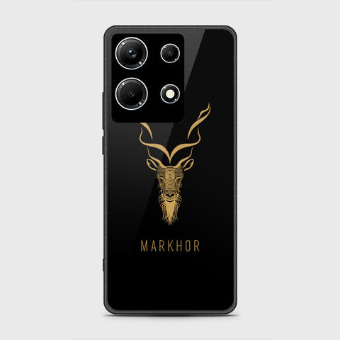 Infinix Note 30 Cover- Markhor Series - HQ Ultra Shine Premium Infinity Glass Soft Silicon Borders Case