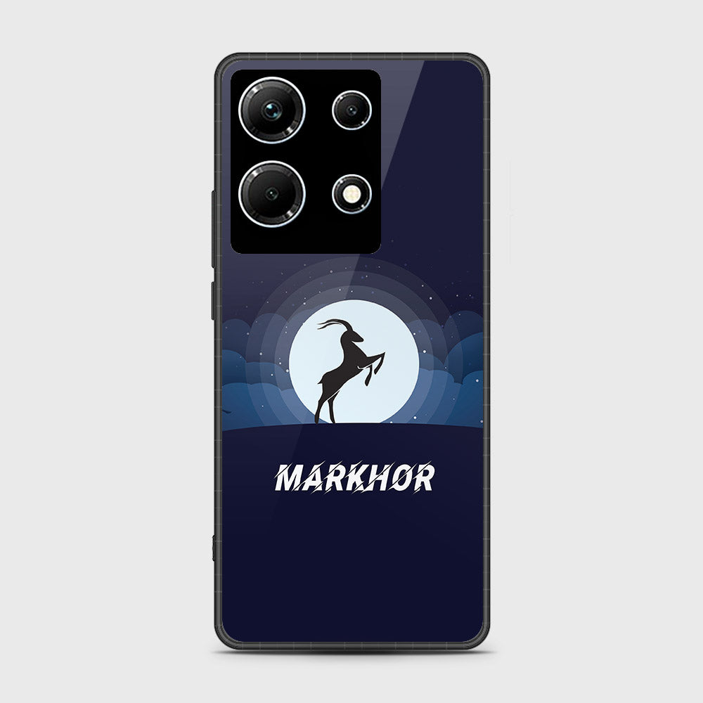 Infinix Note 30 Cover- Markhor Series - HQ Ultra Shine Premium Infinity Glass Soft Silicon Borders Case (Fast Delivery)(A)