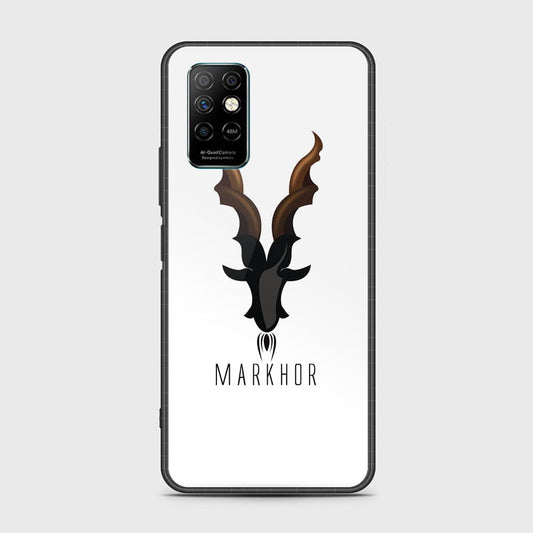 Infinix Note 8i Cover- Markhor Series - HQ Ultra Shine Premium Infinity Glass Soft Silicon Borders Case (Fast Delivery)