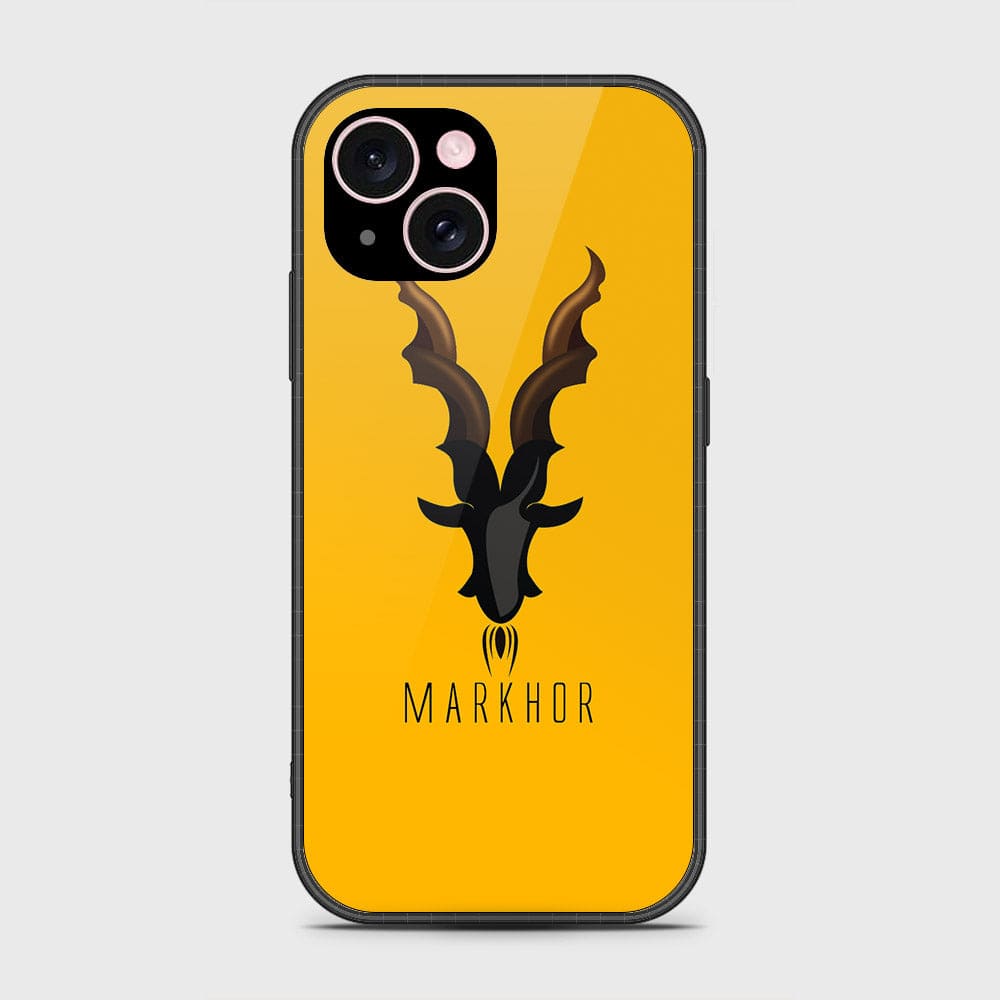 iPhone 15 Cover- Markhor Series - HQ Ultra Shine Premium Infinity Glass Soft Silicon Borders Case