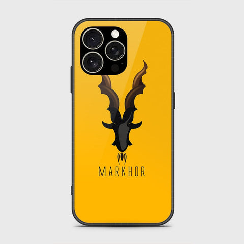 iPhone 15 Pro Cover- Markhor Series - HQ Ultra Shine Premium Infinity Glass Soft Silicon Borders Case