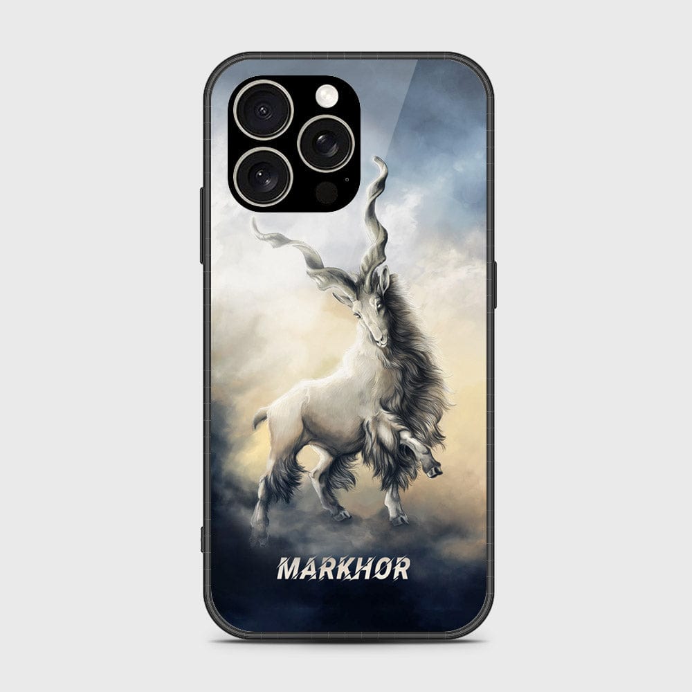 iPhone 15 Pro Max Cover- Markhor Series - HQ Ultra Shine Premium Infinity Glass Soft Silicon Borders Case (Fast Delivery)