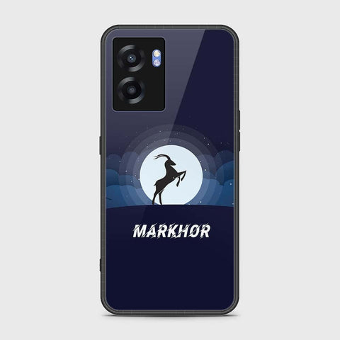 Oppo A56s Cover- Markhor Series - HQ Ultra Shine Premium Infinity Glass Soft Silicon Borders Case