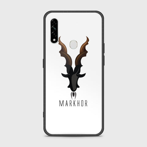 Oppo A8 Cover- Markhor Series - HQ Ultra Shine Premium Infinity Glass Soft Silicon Borders Case