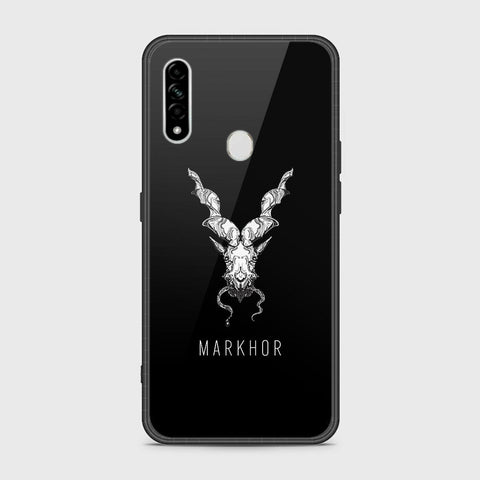 Oppo A8 Cover- Markhor Series - HQ Ultra Shine Premium Infinity Glass Soft Silicon Borders Case