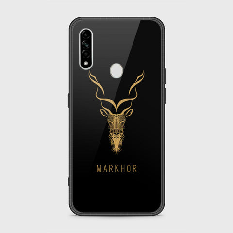 Oppo A8 Cover- Markhor Series - HQ Ultra Shine Premium Infinity Glass Soft Silicon Borders Case