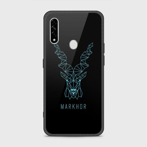 Oppo A8 Cover- Markhor Series - HQ Ultra Shine Premium Infinity Glass Soft Silicon Borders Case