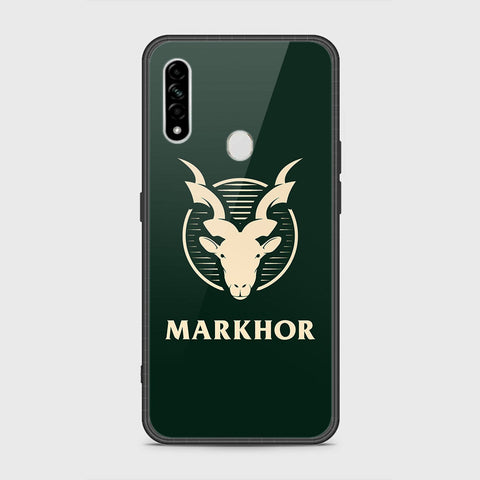 Oppo A8 Cover- Markhor Series - HQ Ultra Shine Premium Infinity Glass Soft Silicon Borders Case