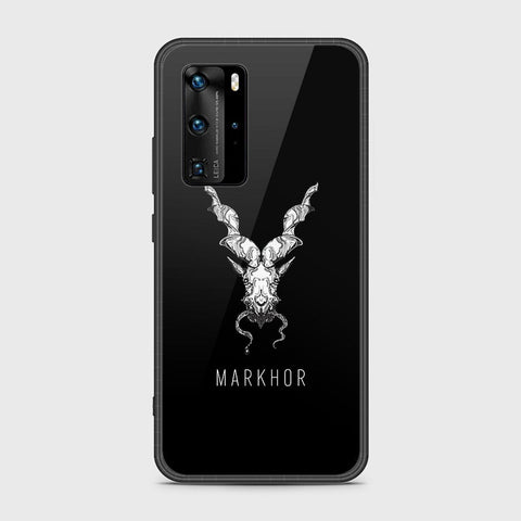 Huawei P40 Pro Cover- Markhor Series - HQ Ultra Shine Premium Infinity Glass Soft Silicon Borders Case