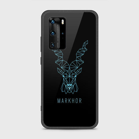 Huawei P40 Pro Cover- Markhor Series - HQ Ultra Shine Premium Infinity Glass Soft Silicon Borders Case