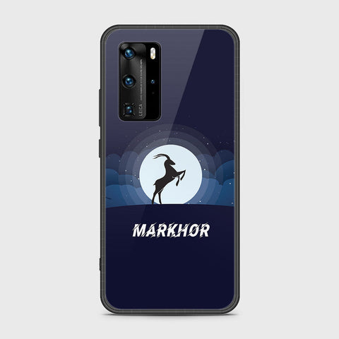 Huawei P40 Pro Cover- Markhor Series - HQ Ultra Shine Premium Infinity Glass Soft Silicon Borders Case