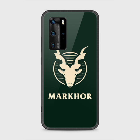 Huawei P40 Pro Cover- Markhor Series - HQ Ultra Shine Premium Infinity Glass Soft Silicon Borders Case