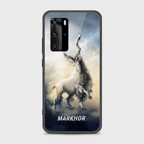 Huawei P40 Pro Cover- Markhor Series - HQ Ultra Shine Premium Infinity Glass Soft Silicon Borders Case