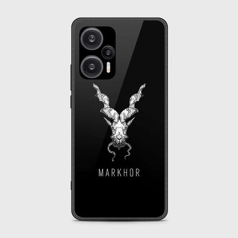 Xiaomi Poco F5  Cover- Markhor Series - HQ Ultra Shine Premium Infinity Glass Soft Silicon Borders Case