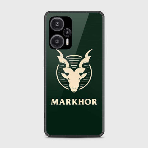 Xiaomi Poco F5  Cover- Markhor Series - HQ Ultra Shine Premium Infinity Glass Soft Silicon Borders Case