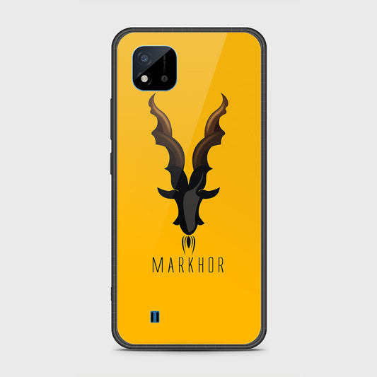 Realme Narzo 50i Cover- Markhor Series - HQ Ultra Shine Premium Infinity Glass Soft Silicon Borders Case