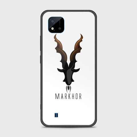 Realme C20A Cover- Markhor Series - HQ Ultra Shine Premium Infinity Glass Soft Silicon Borders Case