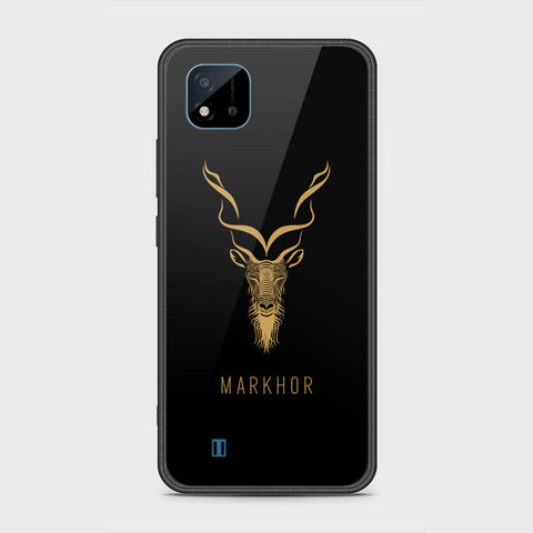 Realme Narzo 50i Cover- Markhor Series - HQ Ultra Shine Premium Infinity Glass Soft Silicon Borders Case