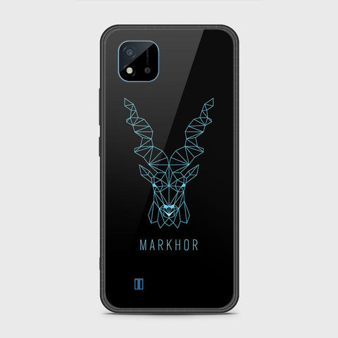 Realme C20 Cover- Markhor Series - HQ Ultra Shine Premium Infinity Glass Soft Silicon Borders Case