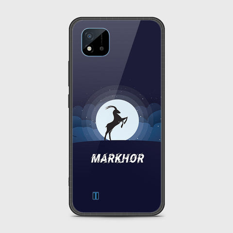 Realme C20 Cover- Markhor Series - HQ Ultra Shine Premium Infinity Glass Soft Silicon Borders Case