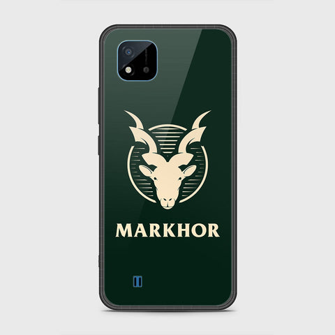 Realme C20 Cover- Markhor Series - HQ Ultra Shine Premium Infinity Glass Soft Silicon Borders Case