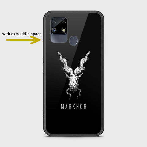 Realme Narzo 30A Cover- Markhor Series - HQ Ultra Shine Premium Infinity Glass Soft Silicon Borders Case