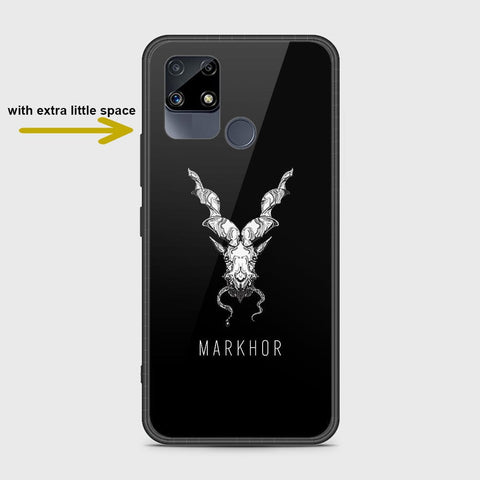 Realme C15 Cover- Markhor Series - HQ Ultra Shine Premium Infinity Glass Soft Silicon Borders Case