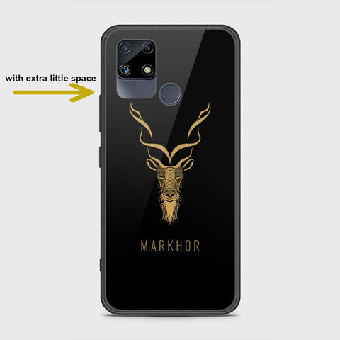 Realme Narzo 30A Cover- Markhor Series - HQ Ultra Shine Premium Infinity Glass Soft Silicon Borders Case