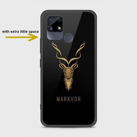 Realme C12 Cover- Markhor Series - HQ Ultra Shine Premium Infinity Glass Soft Silicon Borders Case