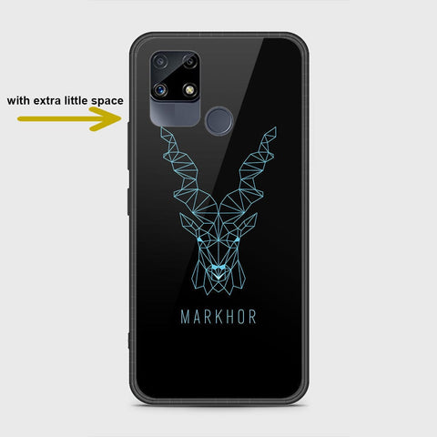 Realme C25 Cover- Markhor Series - HQ Ultra Shine Premium Infinity Glass Soft Silicon Borders Case