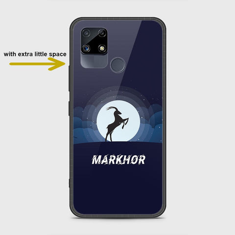 Realme Narzo 30A Cover- Markhor Series - HQ Ultra Shine Premium Infinity Glass Soft Silicon Borders Case