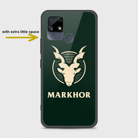 Realme Narzo 30A Cover- Markhor Series - HQ Ultra Shine Premium Infinity Glass Soft Silicon Borders Case